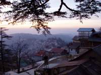 Shimla during sunset