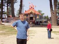 Stefan, Libby at the Hanuman temple