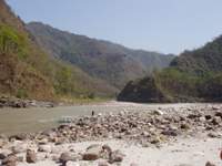 Ganges in den Himalajas (Blick nach Norden)